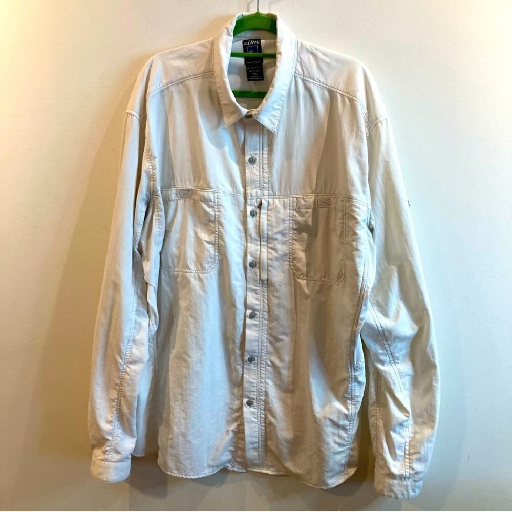 KUHL Sz XXL Many Pockets Long Sleeve Tactical Button Down Shirt